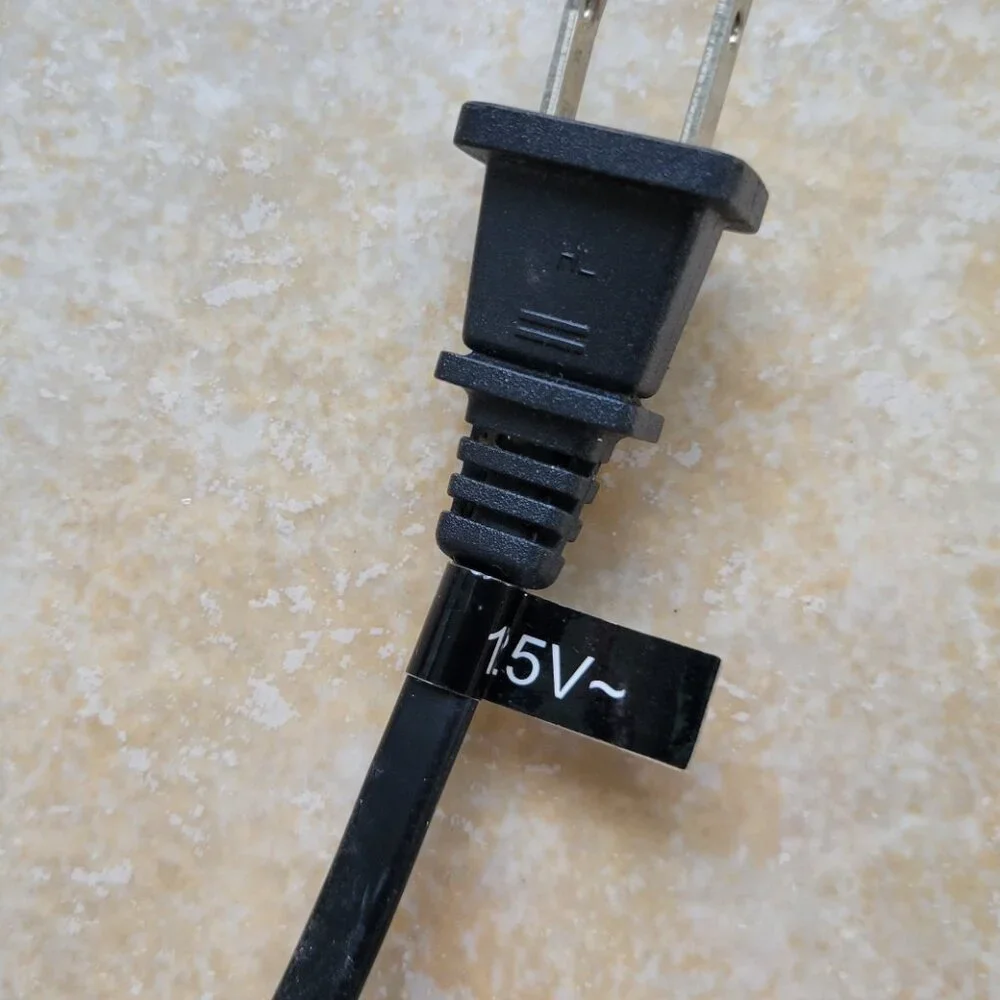 2-Prong AC Power Supply Cord Cable Adapter